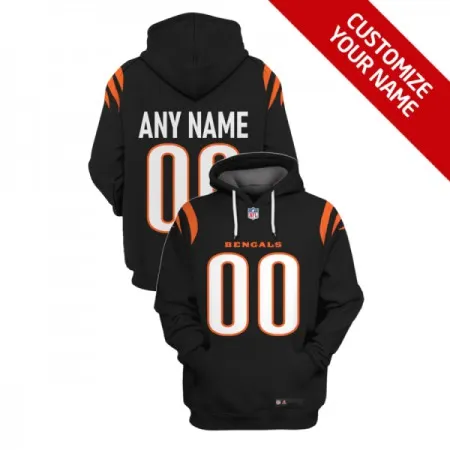 Men's Cincinnati Bengals Active Player Custom 2021 Black Pullover Hoodie 3LAU