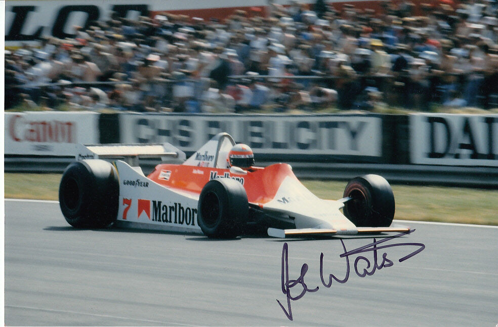 John Watson Hand Signed Marlboro Team McLaren Photo Poster painting 9x6 2.