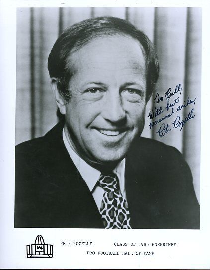 Pete Rozelle Vintage Signed Jsa Certed 8x10 Photo Poster painting Autograph