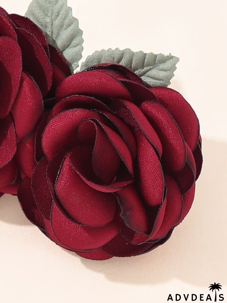 Flower Decor Hair Clip