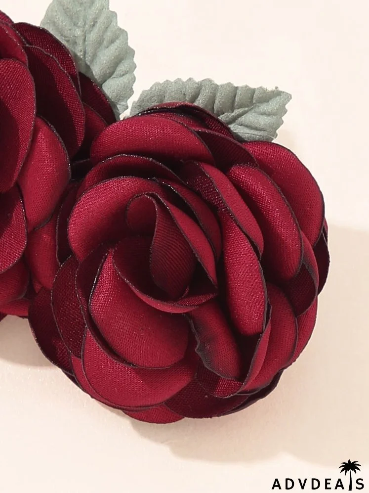 Flower Decor Hair Clip