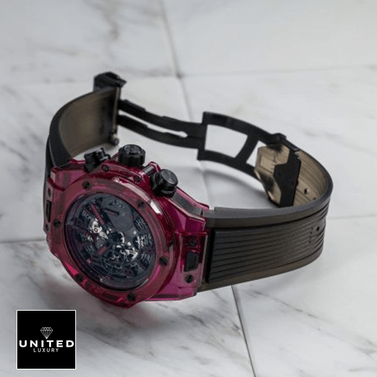 Hublot Big Bang Unico Red Sapphire 411.JR_.4901.RT Replica opened clasp