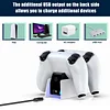 PS5 controller charging station, 2.5 hours fast charging PS5 controller with LED charging status, supports charging two handles at the same time