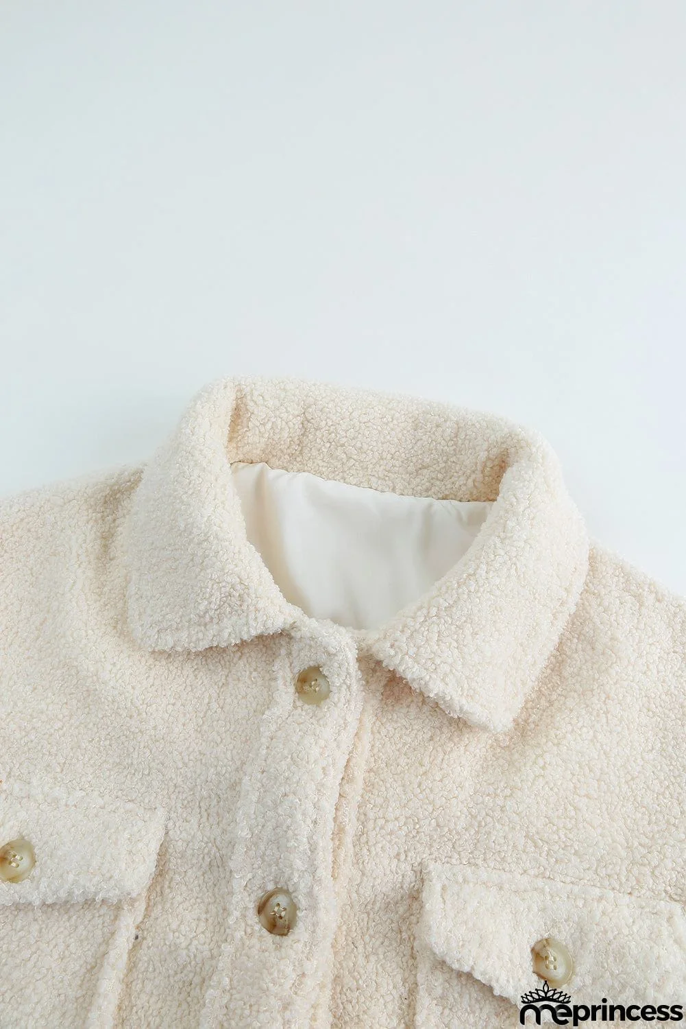 Flap Pockets Button Front Jacket