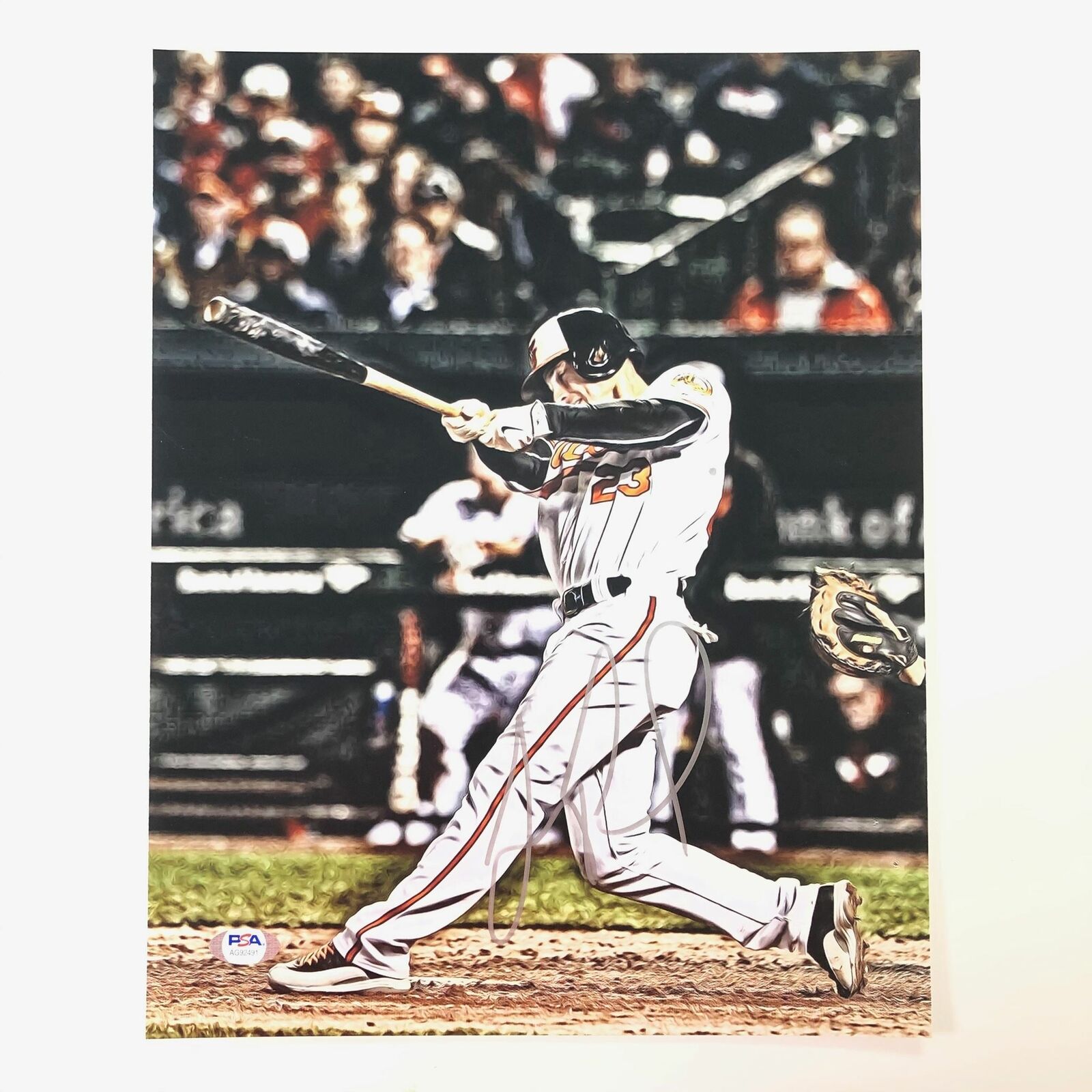 Joey Rickard signed 11x14 Photo Poster painting PSA/DNA Baltimore Orioles Autographed