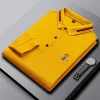 Men's business plus size embroidered polo shirt