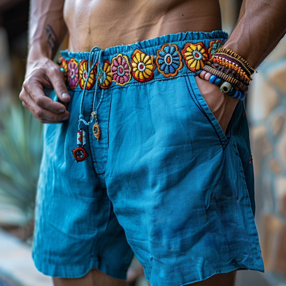 Ethnic Bohemian Style Shorts-inspireuse