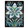 (US Local)Flower Special Shaped Diamond Painting Journal Notebook for Adults Students