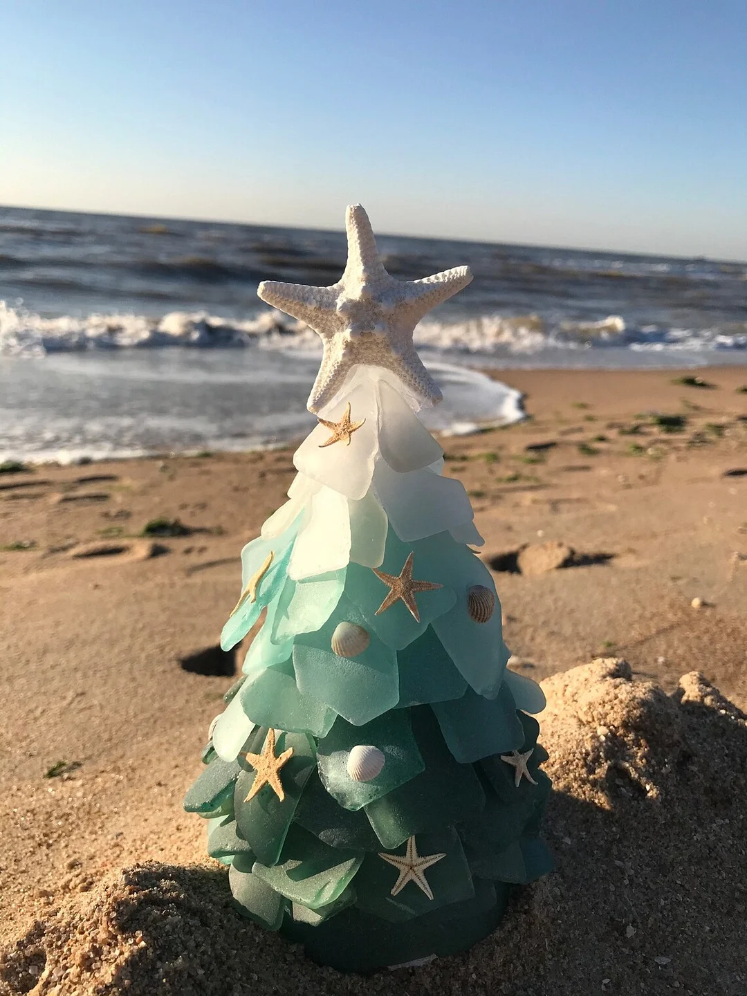 CHRISTMAS SEA GLASS TREE