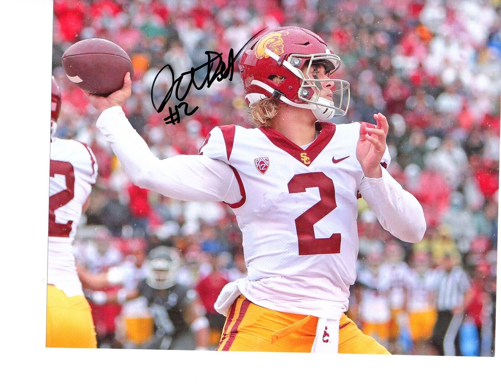 Jaxson Dart USC Trojans football QB signed autographed 8x10 Photo Poster painting 2021 Fight On!