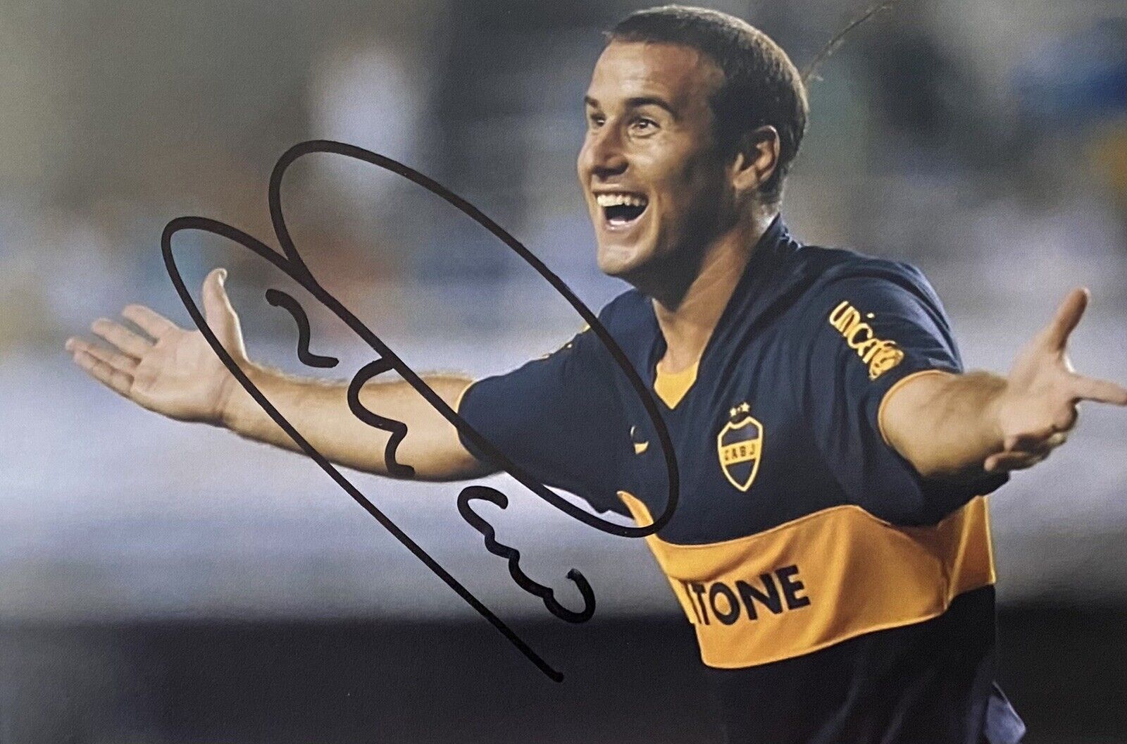 Rodrigo Palacio Hand Signed Boca Juniors 6X4 Photo Poster painting, See Proof, 2