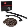 MOTO1988 Cam Timing Chain and Guides Compatible with Suzuki Quadsport Z400 LTZ400 LTZ 400 Z 400 2x4 2004-2013 OEM 12771-29F00 12811-07G00