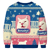 Retro Loose Cat Christmas Sweatshirt by Inlyline