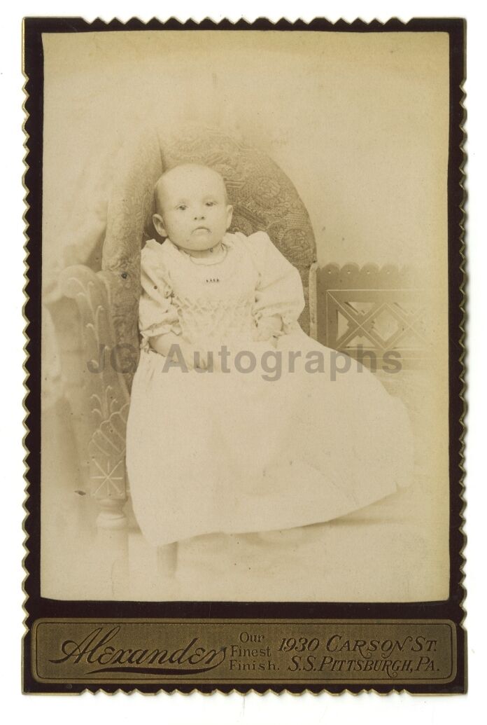 19th Century Fashion - Original Cabinet Card Photo Poster painting - Pittsburgh, PA