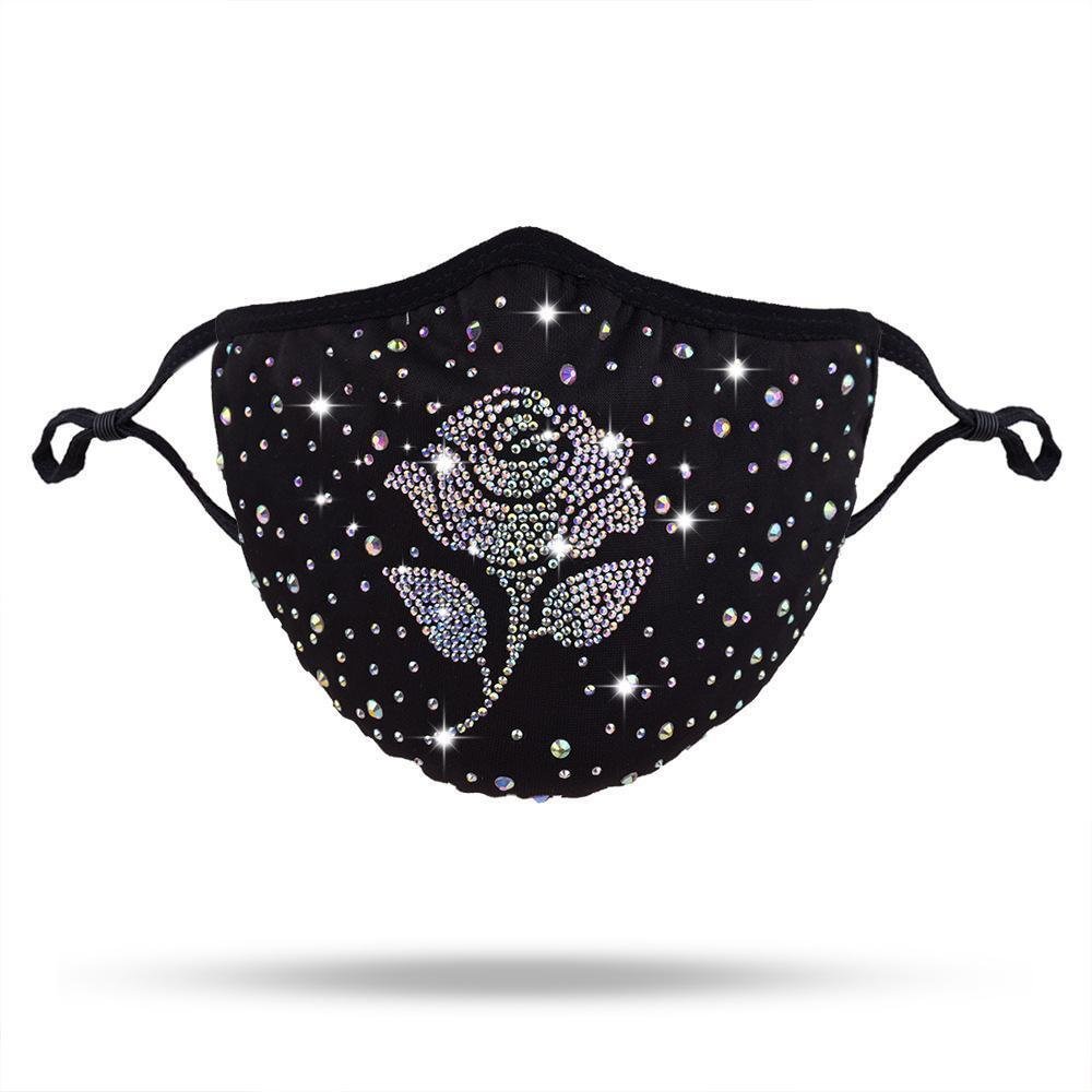 Chic faux jewerly embellished mask