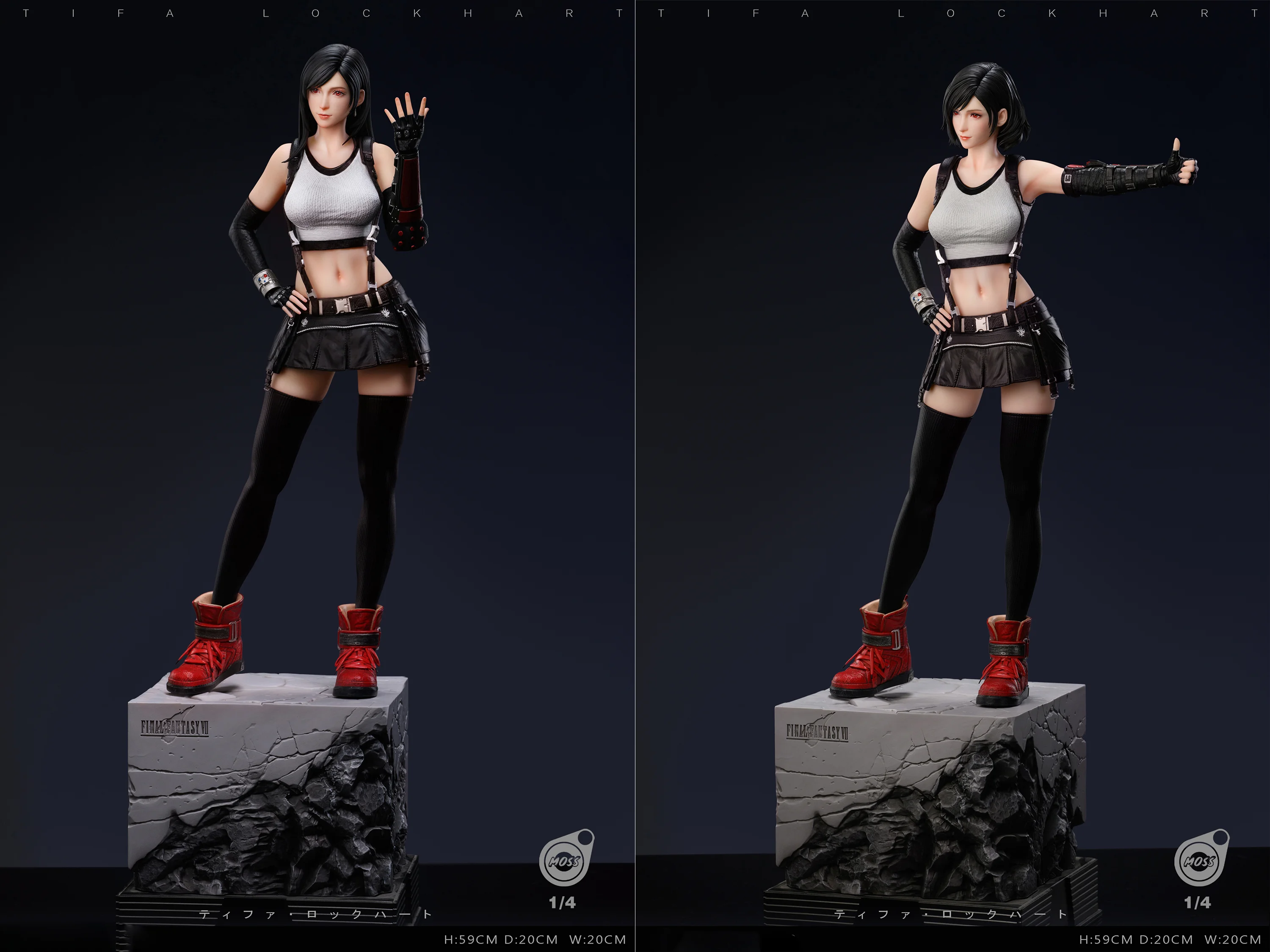 1/4 Scale Tifa Lockhart - (FF7) Final Fantasy VII Resin Statue - MOSS Studio