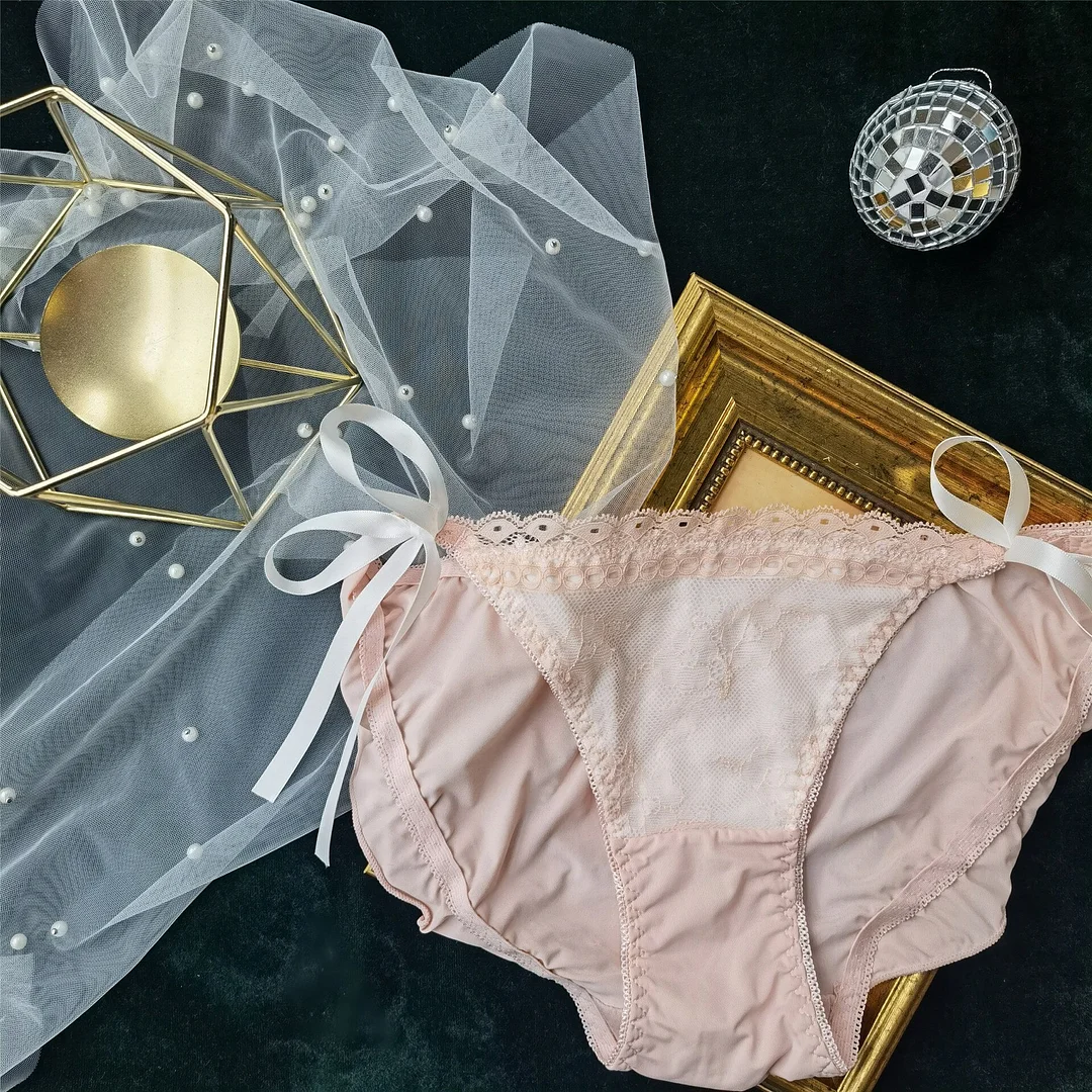 Billionm Maid Panties Japanese New Style Ice Silk Panties Women's Bag Hip Seamless Loli Strapping Panties Women's Strap Perspective