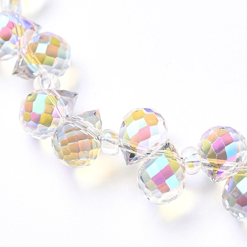 1 Strand/Package Hole 1~1.9mm Glass Colorful Solid Color Transparent Polished String