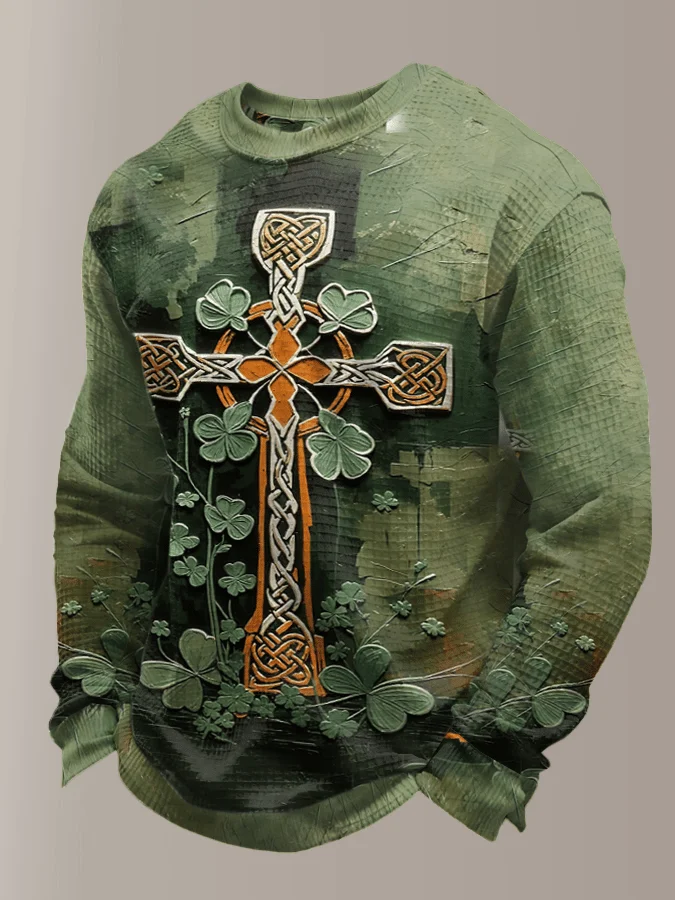 Men's St. Patrick's Day Printed Casual Top 