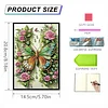 Schmetterling Blume - 5d DIY Basteln Notizbuch