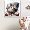 Old Lady Knitting Yarn-Full Round Diamond Painting 40*40CM