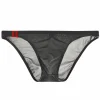 Men's Sexy Low Waist Ice Silk Transparent Ultra-Thin Breathable U-Convex Briefs