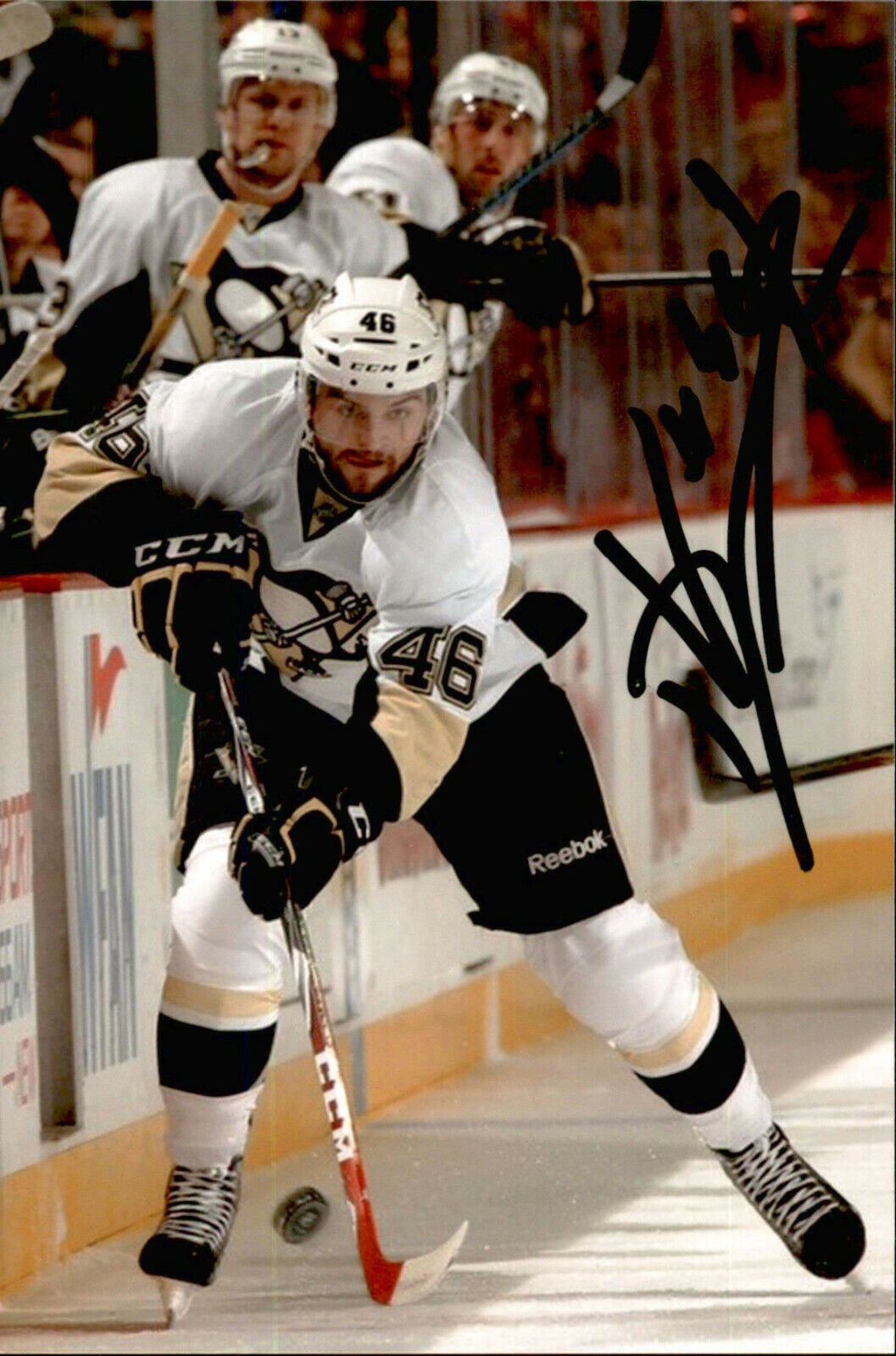 Dominik Uher SIGNED 4x6 Photo Poster painting WILKES BARRE SCRANTON PENGUINS WBS PITTSBURGH #3