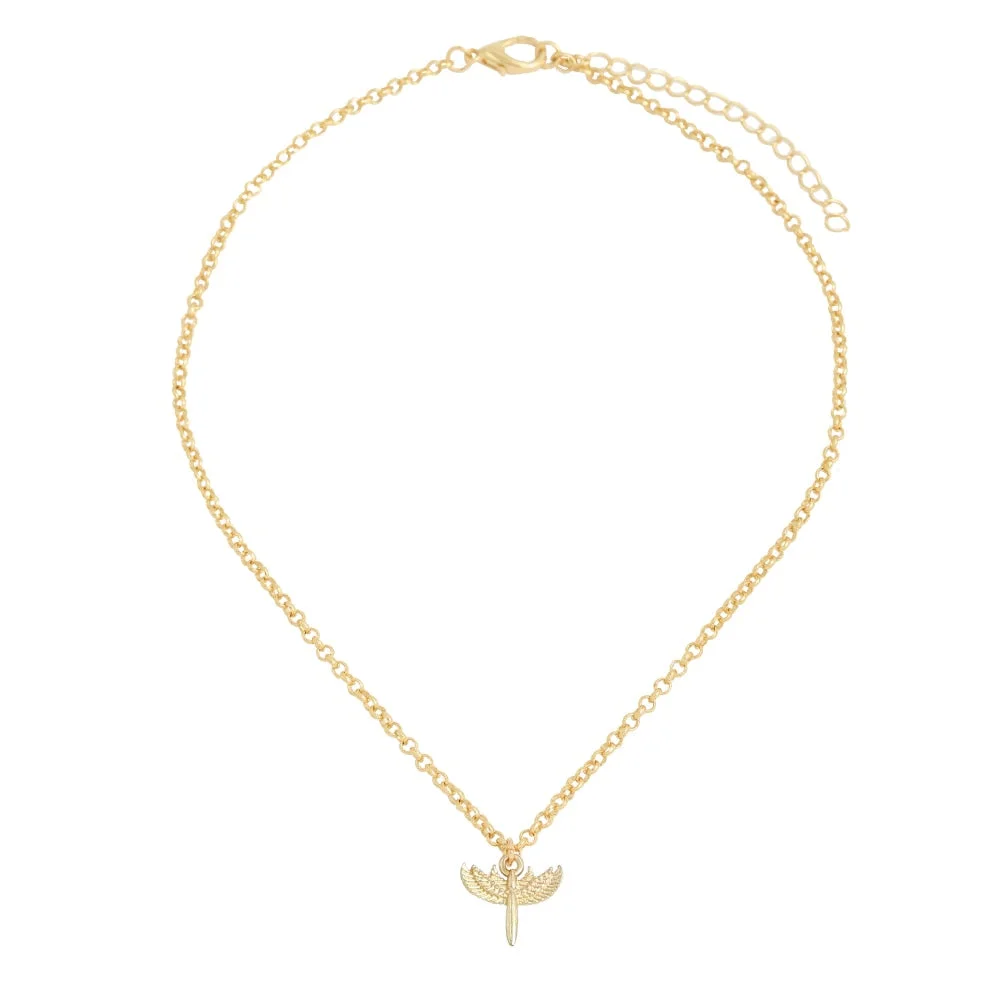 Dvacaman New Punk Gold Color Portrait Pendant Necklace for Women Cuban Multi Layered Chunky Thick Chain Choker Necklaces Jewelry