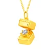 True Love Gift Box Pendant Necklace