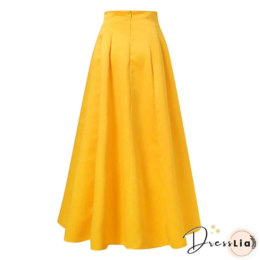 ZANZEA Women Collect Waist A-Line Holiday Long Dress Solid Party Bohemian Maxi Skirt