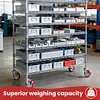 [US Local Warehouse] 5 Inch Caster Wheels Total Capacity 4000 Lbs Heavy Duty Casters with Brake Plate Casters for Trolleys Transport Materials Toolboxes