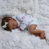 17'' Lifelike Sleeping Silicone Vinyl Newborn African American Baby Girl Doll Named Zamerin - RBBI-Myrebornbabydoll&reg; Myrebornbabydoll&reg;