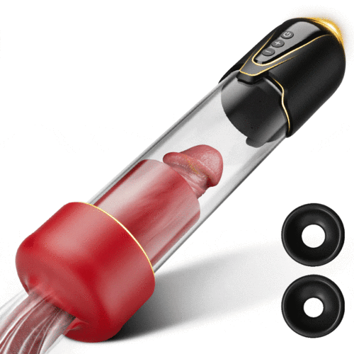 Superx - Suctions Penis Pump With Lifelike Mouth & Textured Tunnel By Rose Toy