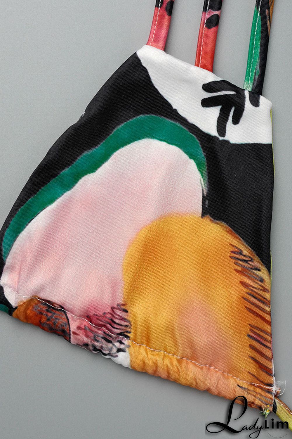 Pink Sexy Print Tassel Bandage Backless Halter One Step Skirt Dresses