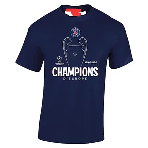 2025 PSG Paris SG UCL Champions 2025 European Champions Graphic T-Shirt 1:1 Thai Quality