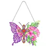 5D DIY Special Shaped Diamond Painting Butterfly Hanging With Lamp String Kit