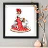 Diamond Painting -DIY Round Drill Dress Lady(40*40 CM)