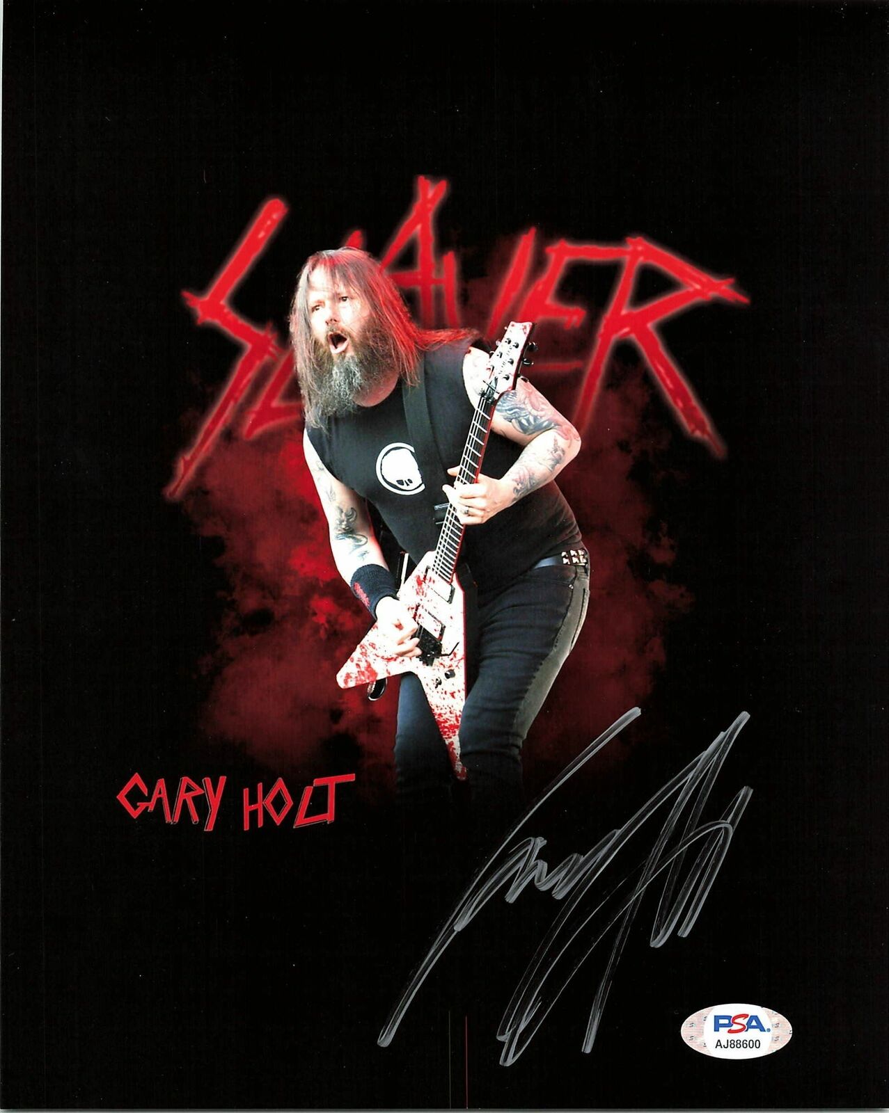 Gary Holt Slayer signed 8x10 Photo Poster painting PSA/DNA Autographed Exodus