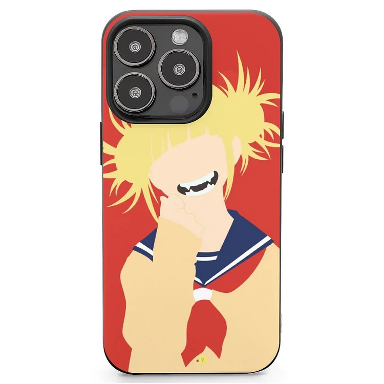 Himiko Toga Minimalist Anime My Hero Academia Phone Case Mobile Phone Shell IPhone 13 and iPhone14 Pro Max and IPhone 15 Plus Case - Heather Prints Shirts