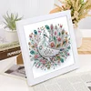 5D DIY Partial Special Shaped Drill Diamond Painting Kit Peacock Decor With Frame Kit 18x18cm