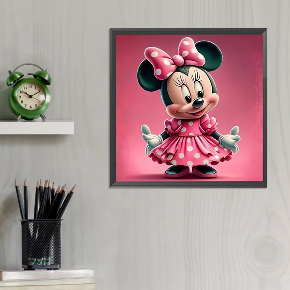 Full Round Diamond Painting 30*30cm - Disney Minnie