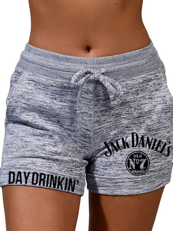 Jack Daniel's Day Drinking Gym Lounge Casual  Shorts