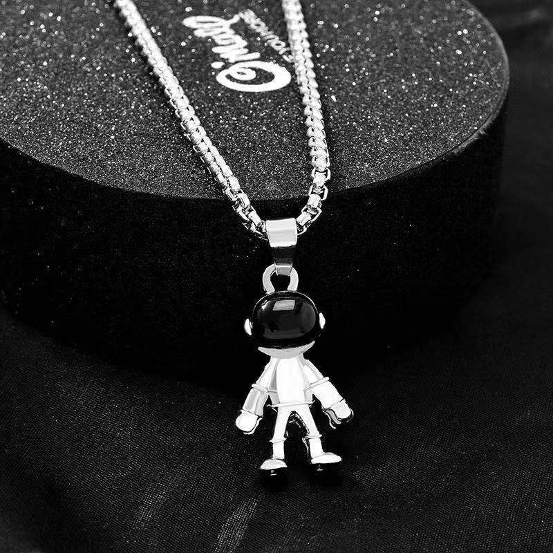 Hip-Hop Vintage Style Animal Letter Alloy Titanium Steel Plating Men’s Pendant Necklace Men Pendant Necklaces