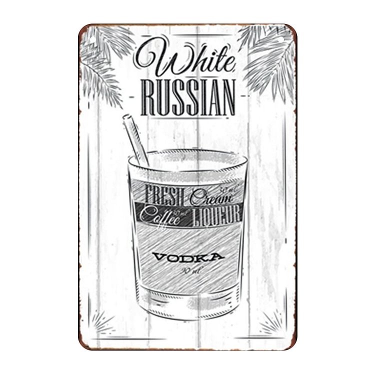 Cocktail - Vintage Tin Signs/Wooden Signs - 7.9x11.8in & 11.8x15.7in