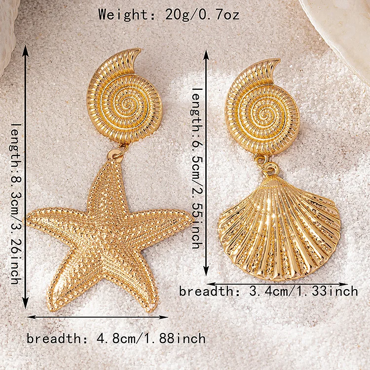 Idyllia Starfish Stud Earrings