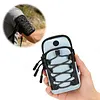 Motorcycle Handlebar Storage Bag Headphone Jack Design EDirt Bike Frame Bag with Adjustable Armband Large Capacity for Phone Card Drinks Key Daily Necessities