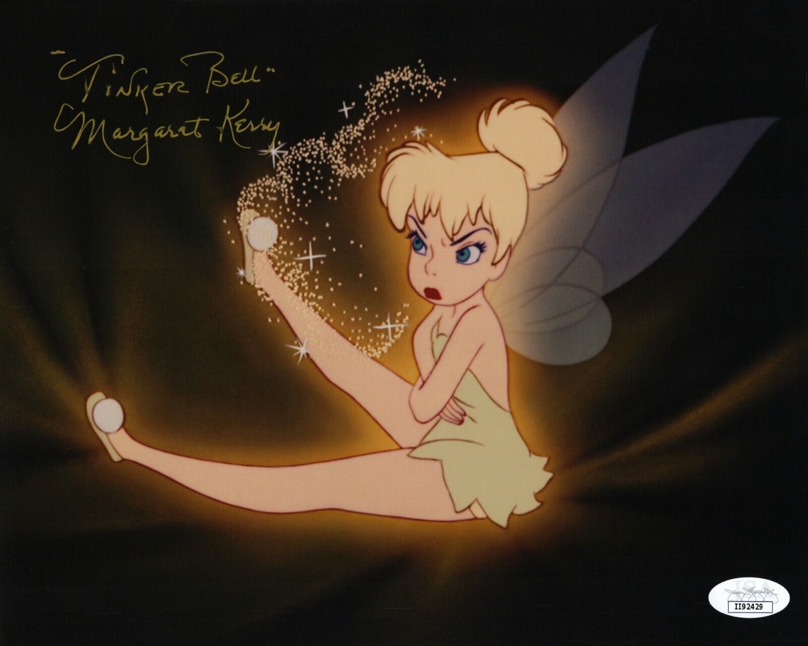 MARGARET KERRY Authentic Hand-Signed TINKER BELL ~Peter Pan