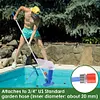 Portable Swimming Pool Pond Fountain Vacuum Cleaner 2 Leafbag with 5Section Pole