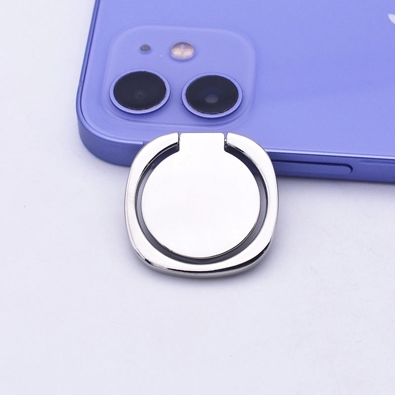 Metal Handset Ring Bracket Diy Creative Fastened Ring 360 Back Sticker Lazy Bracket Gift Logo