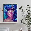 Diamond Painting -DIY Round Dril Blue-haired in the Water